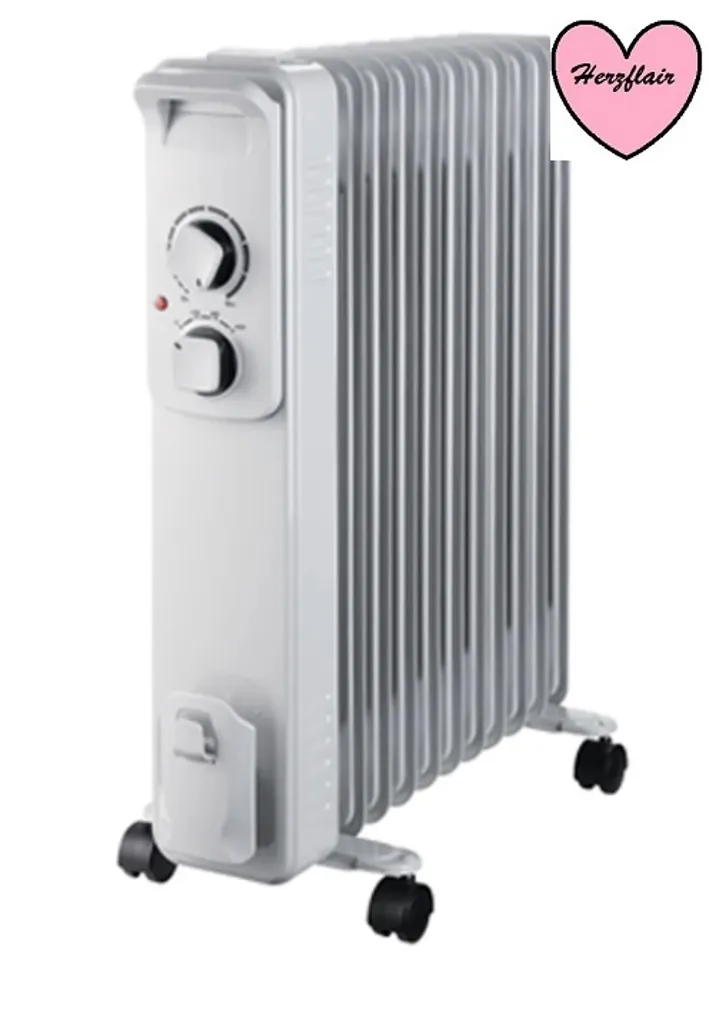 Ölradiator Elektro Heizung 2500W Thermostat Ölgefüllter Heizkörper 3 Ölradiator Elektro Heizung 2500W Thermostat Ölgefüllter Heizkörper