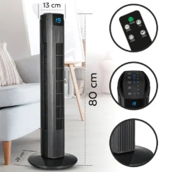 Turmventilator Mit Fernbedienung Leise 80 Cm Ventilator Timer Säulenventilator -De'Longhi || Rowenta Verkaufsgeschäft 01a51678da6323eee45fc81079b34ae6