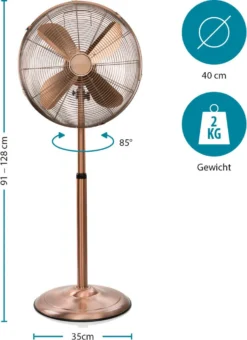 Tristar Retro Standventilator VE-5971 50 W 40 Cm Kupferfarben -De'Longhi || Rowenta Verkaufsgeschäft 031dfb26d2440cd1a6aaf2d291f28f3c