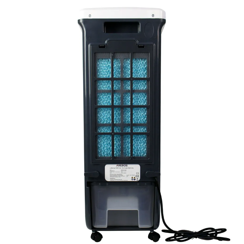 AREBOS, 4in1 Aircooler Luftkühler, Luftreiniger, Luftbefeuchter, Ventilator, Mobile Klimaanlage, 4,5L 11 AREBOS, 4in1 Aircooler Luftkühler, Luftreiniger, Luftbefeuchter, Ventilator, Mobile Klimaanlage, 4,5L – Bild 9