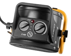 NEO TOOLS Keramischer Elektroheizer PTC, 2kW, Mit Thermostat Und Leistungsschalter, Mit Gebläse, Geräuscharm, Niedriger Energieverbrauch, Einstellbarer Winkel, Luftstrom 197 M3/h 10 NEO TOOLS Keramischer Elektroheizer PTC, 2kW, Mit Thermostat Und Leistungsschalter, Mit Gebläse, Geräuscharm, Niedriger Energieverbrauch, Einstellbarer Winkel, Luftstrom 197 M3/h -De'Longhi || Rowenta Verkaufsgeschäft 076fc64acd4051f92b90fa523aff031d