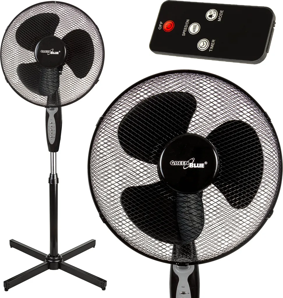 Standventilator Mit Fernbedienung 40 Watt 3 Geschwindigkeitsstufen 40cm Niedriger Oszillation Bodenventilator Windmaschine 7,5h Timer Schwarz 3 Standventilator Mit Fernbedienung 40 Watt 3 Geschwindigkeitsstufen 40cm Niedriger Oszillation Bodenventilator Windmaschine 7,5h Timer Schwarz