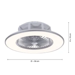 Selltec LED Deckenlampe Ventilator AIR 3 Stufen, Dimmbar, Fernbedienung CCT, Wohnzimmer Wohnzimmer, Schlafzimmer, Kinderzimmer 14646055 -De'Longhi || Rowenta Verkaufsgeschäft 07f57cfab3b94db037f8f49a4e680548