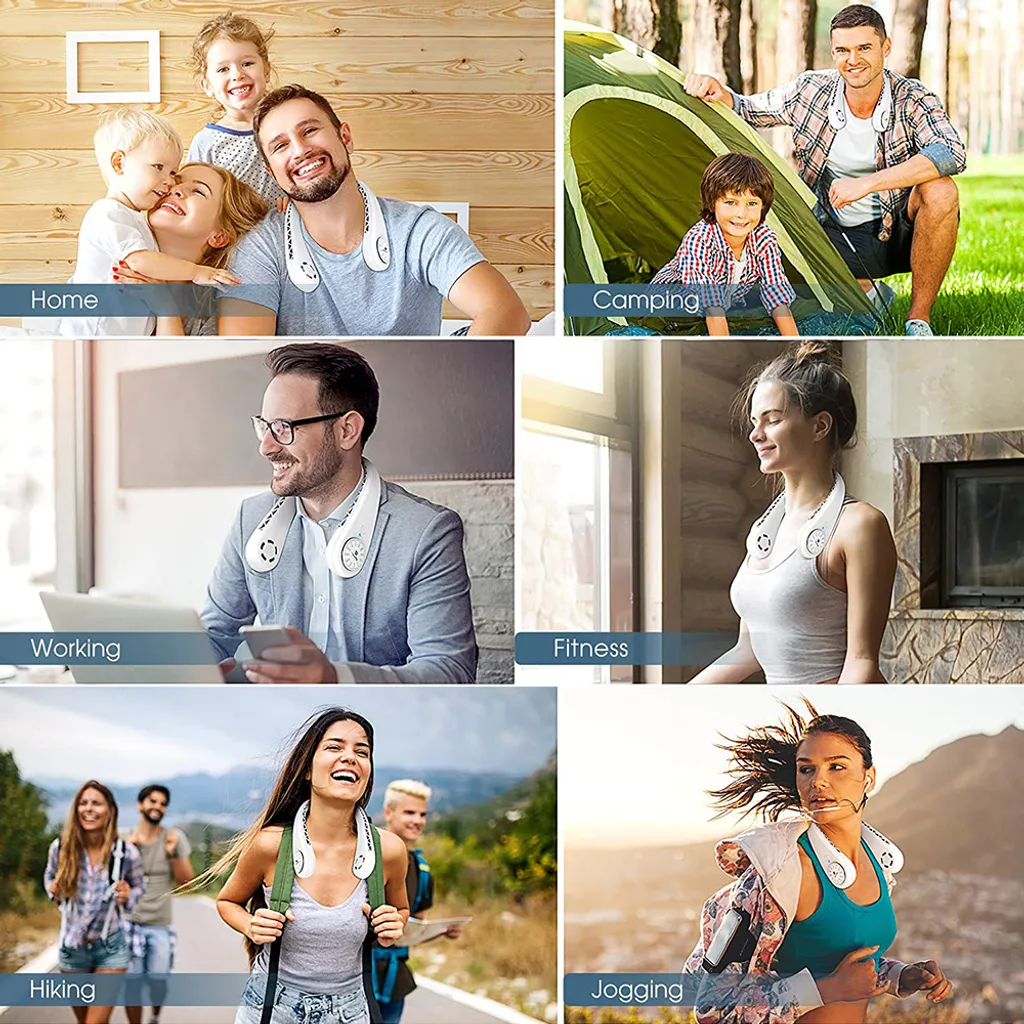 Tragbarer Halsventilator Klimaanlage, 360° Bladeless Kühlventilator Tragbar Nacken Klimaanlage Mit Kühlung Chip & LCD-Schirm, Wiederaufladbarer USB-Sportventilator Für Büro Turnhalle Strand 10 Tragbarer Halsventilator Klimaanlage, 360° Bladeless Kühlventilator Tragbar Nacken Klimaanlage Mit Kühlung Chip & LCD-Schirm, Wiederaufladbarer USB-Sportventilator Für Büro Turnhalle Strand – Bild 8