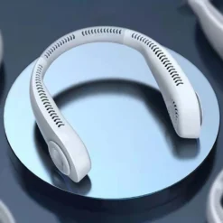 Flexibler Halsventilator, Leiser Blattloser Sportventilator, USB Drehbarer Nackenkühler Zum Aufhängen Für Outdoor Sportarten, Weiß -De'Longhi || Rowenta Verkaufsgeschäft 09820cdabc4353a48821741f1c7c0f6f