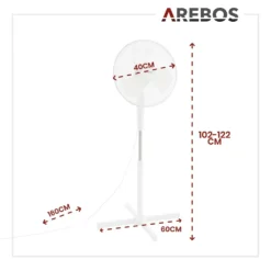 AREBOS Standventilator Turmventilator 45W, 80° Oszillation, 3 Geschwindigkeitsstufen, Leiser Betrieb, Weiß, Höhenverstellbar Bis 122 Cm, Bis 30° Neigbar 21 AREBOS Standventilator Turmventilator 45W, 80° Oszillation, 3 Geschwindigkeitsstufen, Leiser Betrieb, Weiß, Höhenverstellbar Bis 122 Cm, Bis 30° Neigbar -De'Longhi || Rowenta Verkaufsgeschäft 0ab6e1e49b833e36a2ba5769623ae008