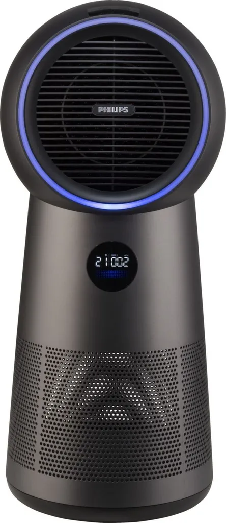 Philips Luftreiniger 3 In 1 AMF220/15 Lüfter 7,5-15-25; Heizung 1250-1500-2200 W, Geeignet Für Räume Bis 42 M², Schwarz 3 Philips Luftreiniger 3 In 1 AMF220/15 Lüfter 7,5-15-25; Heizung 1250-1500-2200 W, Geeignet Für Räume Bis 42 M², Schwarz