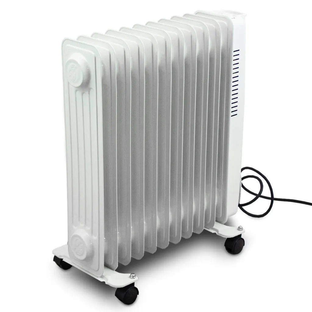 Kepland Elektrischer Ölradiator 2500W 11 Rippen Weiß 4 Kepland Elektrischer Ölradiator 2500W 11 Rippen Weiß – Bild 2