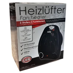 LEX Heizlüfter Mit Ventilatorfunktion 2000W, Farbe:Schwarz -De'Longhi || Rowenta Verkaufsgeschäft 0ce7ed2a5c0dc3301e449dc68f273dba