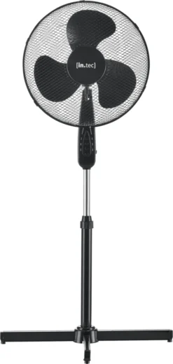 Standventilator Durchmesser 41cm Ventilator Mit 3 Stufen Luftkühler Windmaschine Oszillation 50W Schwarz [in.tec] -De'Longhi || Rowenta Verkaufsgeschäft 0e1b24c0d1f869c842380b0dd386f418
