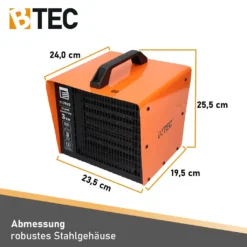 BTEC Keramik Elektroheizer 3 KW, Heizlüfter, Bauheizer, Frostwächter -De'Longhi || Rowenta Verkaufsgeschäft 1086f2b505dd40d3c239ae630c190aaf