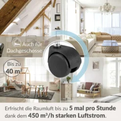 Blaupunkt Klimagerät ARRIFANA 1414L, Mobile Klimaanlage Für Zuhause, Büro Oder Wohnwagen, Wohnmobil [Energieklasse A/A+]. 14000 BTU (4 KW) -De'Longhi || Rowenta Verkaufsgeschäft 124b222a18f4abc4327c4a26df411e14