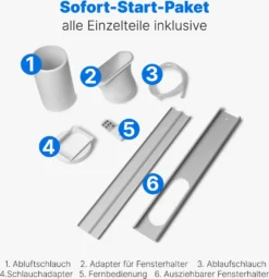 Bomann® Klimaanlage, 3in1 Klimagerät Zum Kühlen, Entfeuchten Und Ventilieren, Mobiles Klimagerät Leise Mit 7.000 BTU Kühlleistung, Mobile Klimaanlage Mit Abluftschlauch Und Timer, CL 6061 CB -De'Longhi || Rowenta Verkaufsgeschäft 12cb1c02fb8bd30b1efee6fc6b4382b2