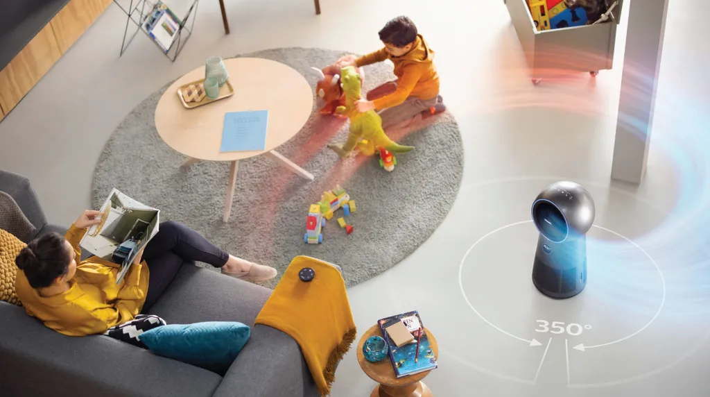 Philips Luftreiniger 3 In 1 AMF220/15 Lüfter 7,5-15-25; Heizung 1250-1500-2200 W, Geeignet Für Räume Bis 42 M², Schwarz 17 Philips Luftreiniger 3 In 1 AMF220/15 Lüfter 7,5-15-25; Heizung 1250-1500-2200 W, Geeignet Für Räume Bis 42 M², Schwarz – Bild 15