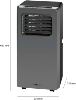 Clatronic Klimagerät CL 3672 Mit LED-Display - Farbe: Anthrazit/Silber - Funktionen: Kühlen, Entfeuchten, Gebläse - 880 W - Inkl. 1,5 M Abluftschlauch + Fensterabluft-Kit + Infrarot-Fernbedienung; 263 808 28 Clatronic Klimagerät CL 3672 Mit LED-Display - Farbe: Anthrazit/Silber - Funktionen: Kühlen, Entfeuchten, Gebläse - 880 W - Inkl. 1,5 M Abluftschlauch + Fensterabluft-Kit + Infrarot-Fernbedienung; 263 808 -De'Longhi || Rowenta Verkaufsgeschäft 13ee41cba11bca26b7656b2853f0ebaa