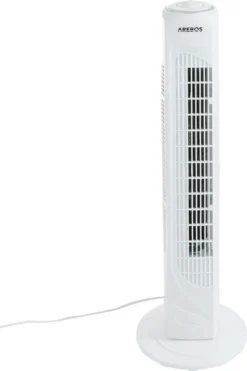 AREBOS Turmventilator, 50 Watt, 60°-Oszillation, 3 Geschwindigkeitsstufen, Ventilator Mit Tragegriff, Weiß, Leise -De'Longhi || Rowenta Verkaufsgeschäft 15b176402d58252c5341cb8d71098be3