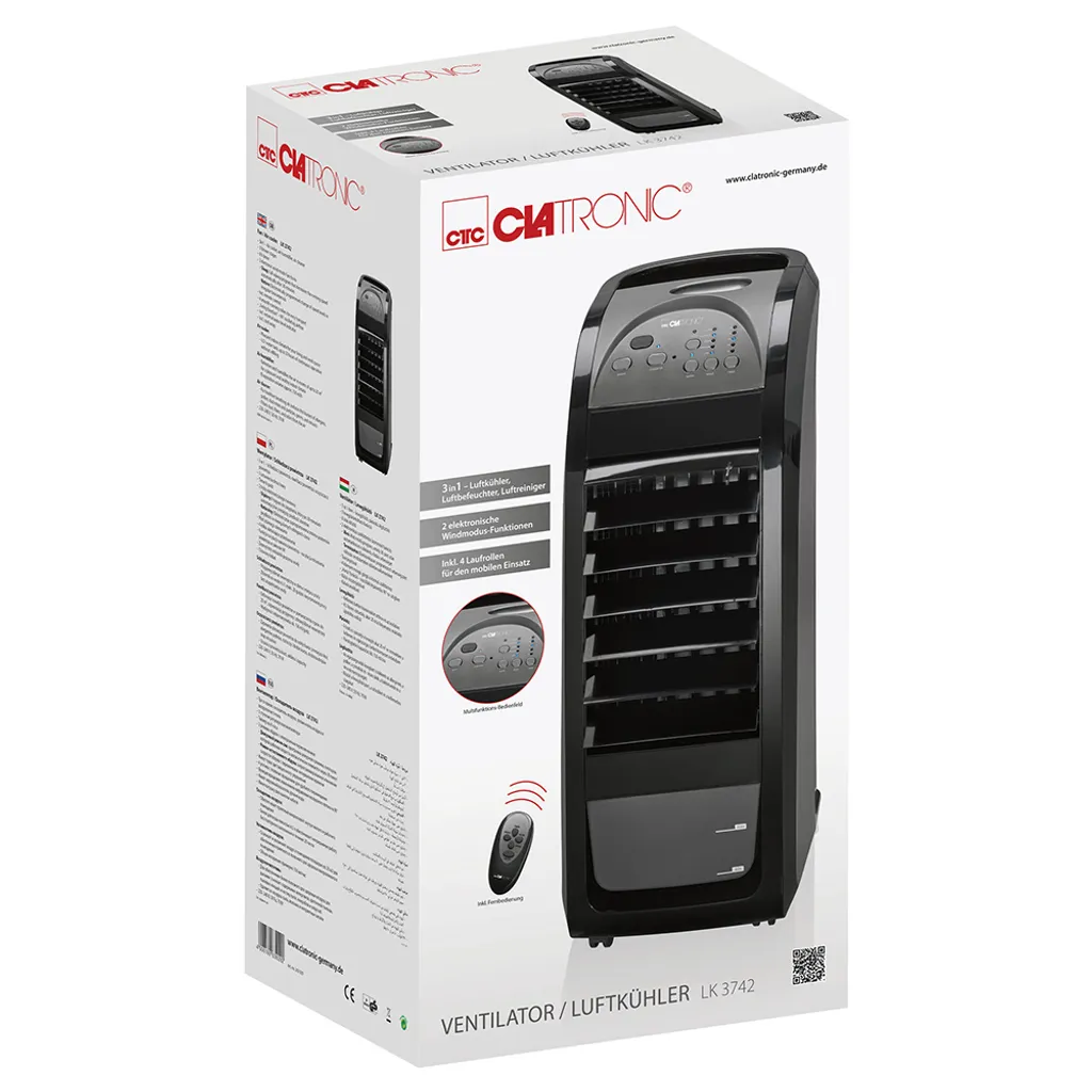 CLATRONIC LK 3742 Ventilator Luftbefeuchter Luftreiniger Inkl. Fernbedienung 8 CLATRONIC LK 3742 Ventilator Luftbefeuchter Luftreiniger Inkl. Fernbedienung – Bild 6