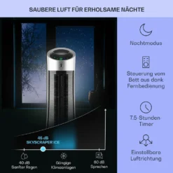 Klarstein Mobiles Klimagerät Ohne Abluftschlauch - Luftkühler Mit Wasser Ventilator Luftbefeuchter Luftreiniger Funktion - 6L Wassertank - Air Cooler Klimaanlage Mobil Mit Fernbedienung - Schwarz -De'Longhi || Rowenta Verkaufsgeschäft 164e9036a167f5cc05218cd8ac53c9cf