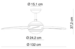 Globo Lighting VENTILATOR Metall Nickel Matt, MDF Wenge, Glas Opal, Fernbedienung, Batterie Inkludiert 2x AAA,, Max. Motorleistung 55W, Optimale Raumnutzung 30m², Abkühlung, Aufheizen, Geschwindigkeitsstufen 80/95/170 RPM, ø: 1320mm, H: 372mm, Exkl. 1x E14 60W 230V 23 Globo Lighting VENTILATOR Metall Nickel Matt, MDF Wenge, Glas Opal, Fernbedienung, Batterie Inkludiert 2x AAA,, Max. Motorleistung 55W, Optimale Raumnutzung 30m², Abkühlung, Aufheizen, Geschwindigkeitsstufen 80/95/170 RPM, ø: 1320mm, H: 372mm, Exkl. 1x E14 60W 230V -De'Longhi || Rowenta Verkaufsgeschäft 18c63aa70d7907bf1f4bbbc749cd31d5