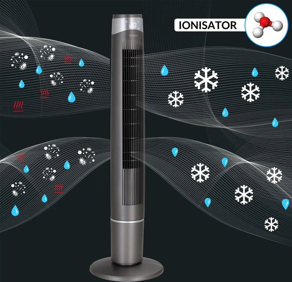 Monzana Turmventilator 6 Geschwindigkeitsstufen 120cm 3 Modi Timer Fernbedienung 5 Monzana Turmventilator 6 Geschwindigkeitsstufen 120cm 3 Modi Timer Fernbedienung – Bild 3