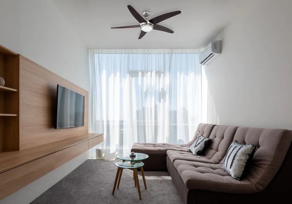 Globo Lighting VENTILATOR Metall Nickel Matt, MDF Wenge, Glas Opal, Fernbedienung, Batterie Inkludiert 2x AAA,, Max. Motorleistung 55W, Optimale Raumnutzung 30m², Abkühlung, Aufheizen, Geschwindigkeitsstufen 80/95/170 RPM, ø: 1320mm, H: 372mm, Exkl. 1x E14 60W 230V 5 Globo Lighting VENTILATOR Metall Nickel Matt, MDF Wenge, Glas Opal, Fernbedienung, Batterie Inkludiert 2x AAA,, Max. Motorleistung 55W, Optimale Raumnutzung 30m², Abkühlung, Aufheizen, Geschwindigkeitsstufen 80/95/170 RPM, ø: 1320mm, H: 372mm, Exkl. 1x E14 60W 230V – Bild 3