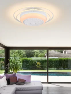 Globo Lighting ROMARIO Ventilator Metall Weiá, 1xLED, 03616 -De'Longhi || Rowenta Verkaufsgeschäft 1b13d22441baf8207a5cabfc0a658b13