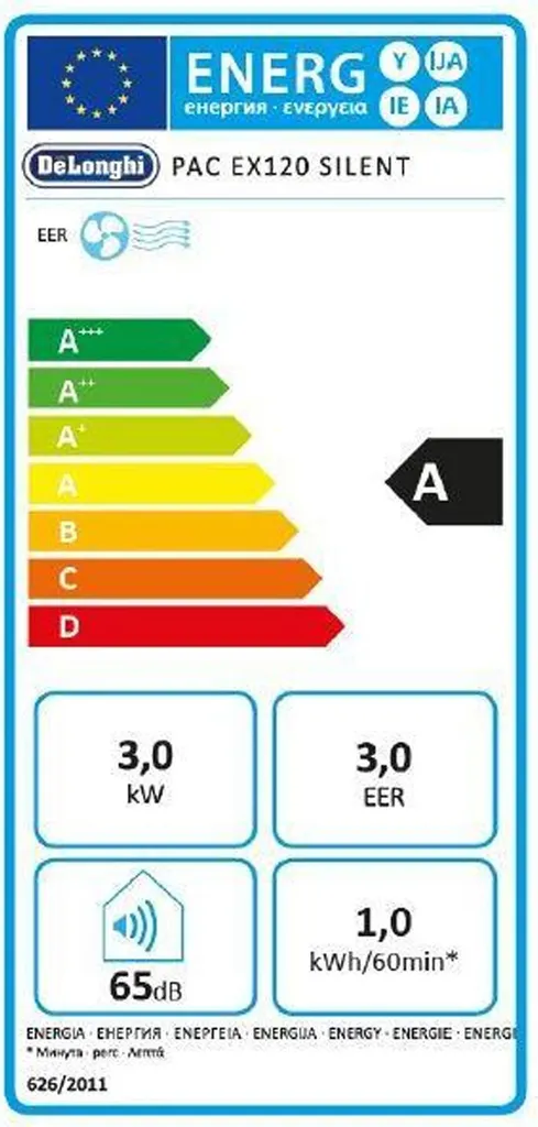 De'Longhi PAC EX120 Klimagerät, Max. Raumgröße: 110 M³, 11.500 BTU/h 19 De'Longhi PAC EX120 Klimagerät, Max. Raumgröße: 110 M³, 11.500 BTU/h – Bild 17