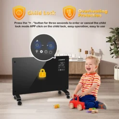 Aigostar Elektroheizung, Elektro Glasheizung, Konvektor-Heizung, LED Touchscreen Einstellbare Temperatur, 2000 W -De'Longhi || Rowenta Verkaufsgeschäft 1c7155c2ebb52c69ee6309cc41e63629