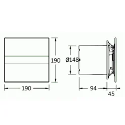 E-150 G Axial-Badlüfter, 21W, Rohrleitung 150 Mm, Weiß -De'Longhi || Rowenta Verkaufsgeschäft 1e1c891b4dd6a1465377654d01c5a439