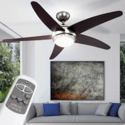 Globo Lighting VENTILATOR Metall Nickel Matt, MDF Wenge, Glas Opal, Fernbedienung, Batterie Inkludiert 2x AAA,, Max. Motorleistung 55W, Optimale Raumnutzung 30m², Abkühlung, Aufheizen, Geschwindigkeitsstufen 80/95/170 RPM, ø: 1320mm, H: 372mm, Exkl. 1x E14 60W 230V 25 Globo Lighting VENTILATOR Metall Nickel Matt, MDF Wenge, Glas Opal, Fernbedienung, Batterie Inkludiert 2x AAA,, Max. Motorleistung 55W, Optimale Raumnutzung 30m², Abkühlung, Aufheizen, Geschwindigkeitsstufen 80/95/170 RPM, ø: 1320mm, H: 372mm, Exkl. 1x E14 60W 230V -De'Longhi || Rowenta Verkaufsgeschäft 1fcea59d5a308b3cdae4f3d8923b796c