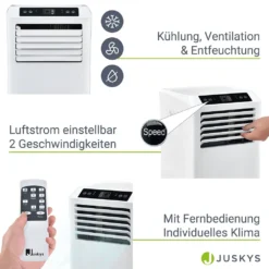 Juskys Lokale Klimaanlage MK950W2 Mit Fernbedienung & Timer - 9000 BTU – 3in1 Klimagerät Zur Kühlung, Ventilation, Entfeuchtung - Energieklasse A 24 Juskys Lokale Klimaanlage MK950W2 Mit Fernbedienung & Timer - 9000 BTU – 3in1 Klimagerät Zur Kühlung, Ventilation, Entfeuchtung - Energieklasse A -De'Longhi || Rowenta Verkaufsgeschäft 2076e2bc561904d2e69257977f7bf790