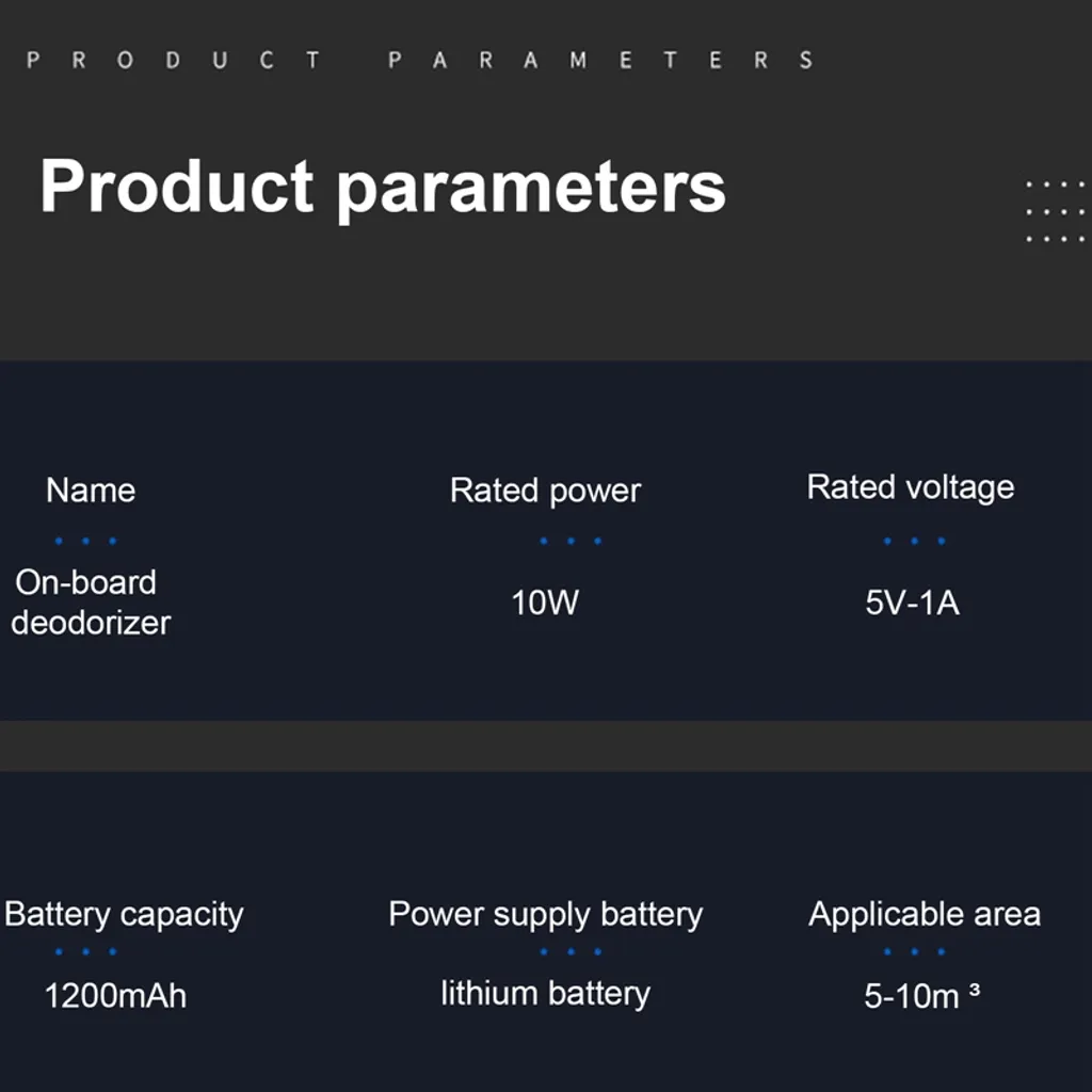 Auto-Luftreiniger, Ozon-Desodorierer, Wiederaufladbarer USB-Rauch-Deodorant-Sterilisator Zur Reinigung Von Formaldehyd 14 Auto-Luftreiniger, Ozon-Desodorierer, Wiederaufladbarer USB-Rauch-Deodorant-Sterilisator Zur Reinigung Von Formaldehyd – Bild 12