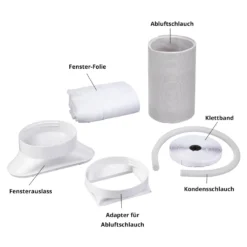 MEDION Smarte Mobile Klimaanlage Mit Abluftschlauch (leise, 3in1, Klimagerät, App Und Sprach- Steuerung, Kühlen Entfeuchten Ventilieren, Staubfilter, Geeignet Für Bis Zu 32qm, 9000BTU, MD37216) -De'Longhi || Rowenta Verkaufsgeschäft 22ab558229c7aef36df7e5900044dc6a