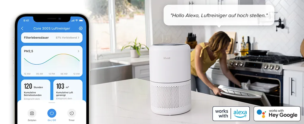 LEVOIT Luftreiniger Allergiker Mit H13 HEPA Luftfilter Core 300S 16 LEVOIT Luftreiniger Allergiker Mit H13 HEPA Luftfilter Core 300S – Bild 14
