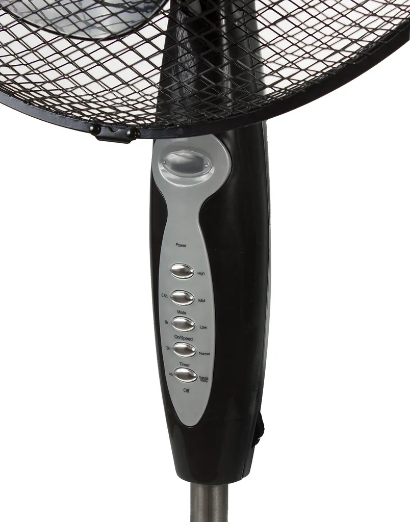 Standventilator Mit Fernbedienung 40 Watt 3 Geschwindigkeitsstufen 40cm Niedriger Oszillation Bodenventilator Windmaschine 7,5h Timer Schwarz 4 Standventilator Mit Fernbedienung 40 Watt 3 Geschwindigkeitsstufen 40cm Niedriger Oszillation Bodenventilator Windmaschine 7,5h Timer Schwarz – Bild 2