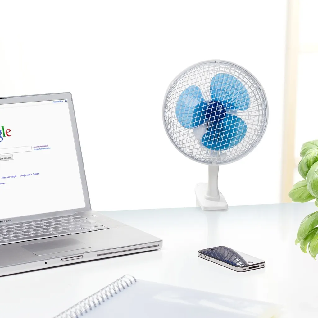 Bestron Tisch- / Clipventilator - Weiß/Blau; ACF15 3 Bestron Tisch- / Clipventilator - Weiß/Blau; ACF15