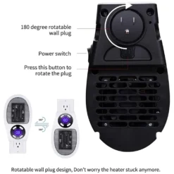 500W Keramik Plug In Heizung Schnelle Zimmersteckdose Innen Leise Tragbar Für Räume Bis 10m² / 25m³ Mit Fernbedienung Weiß -De'Longhi || Rowenta Verkaufsgeschäft 30fea2d9296917063ebc05188ddda059