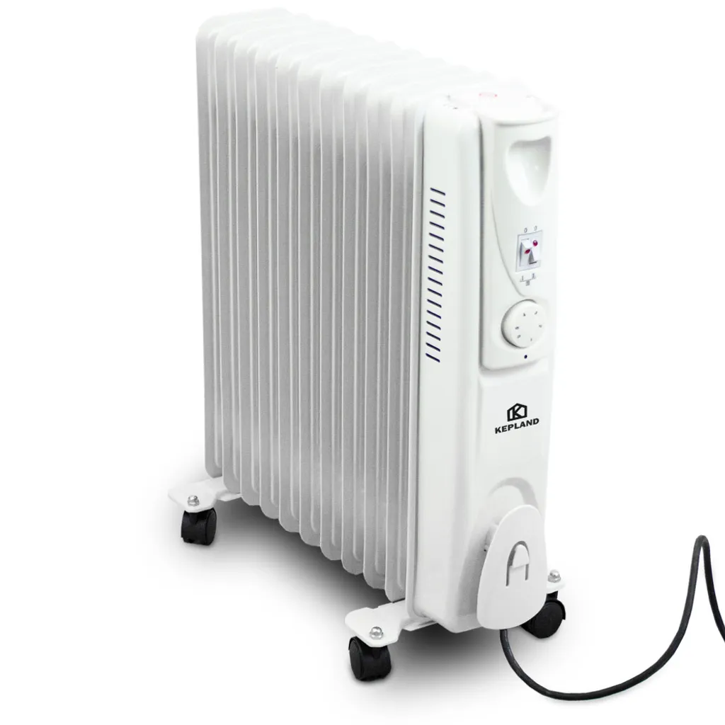 Kepland Elektrischer Ölradiator 2500W 11 Rippen Weiß 3 Kepland Elektrischer Ölradiator 2500W 11 Rippen Weiß