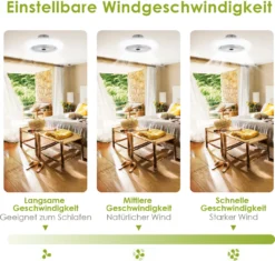 EINFEBEN Deckenventilator Deckenventilatoren Mit Beleuchtung 80W Dimmbar Fan Licht Deckenlampe Einstellbare Windgeschwindigkeit Lampe Lüfter Kronleuchter Mit Fernbedienung -De'Longhi || Rowenta Verkaufsgeschäft 335f400a52ad096918f0fd2d8fd1b2a2