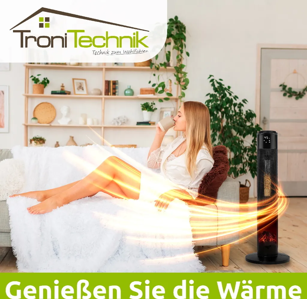 Tronitechnik PTC Turmheizer Keramikheizer 2000 Watt Heizlüfter Elektro Kamin Elektrischer Heizung Kaminfeuer Effekt Kaminofen 9 Tronitechnik PTC Turmheizer Keramikheizer 2000 Watt Heizlüfter Elektro Kamin Elektrischer Heizung Kaminfeuer Effekt Kaminofen – Bild 7