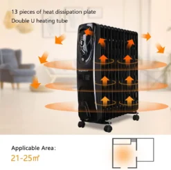 Aigostar Ölradiator Energiesparend 2500W Elektrische Heizung Mobile Ölgefüllter Elektro Heizkörper, Radiator 13 Rippen, 3 Heizstufen, Thermostat Überhitzungsschutz, Schwarz 12 Aigostar Ölradiator Energiesparend 2500W Elektrische Heizung Mobile Ölgefüllter Elektro Heizkörper, Radiator 13 Rippen, 3 Heizstufen, Thermostat Überhitzungsschutz, Schwarz -De'Longhi || Rowenta Verkaufsgeschäft 35a92e46d917d90bc1e01baec19035fd