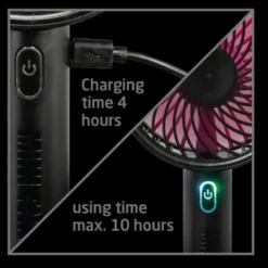 KOENIC Mini USB Handventilator Schwarz -De'Longhi || Rowenta Verkaufsgeschäft 35e40de4564df32be98353a201c662ee