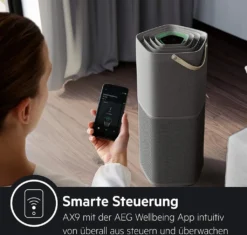 AEG Luftreiniger AX91-604GY App Allergene Leise Staub Bakterien Aktivkohle -De'Longhi || Rowenta Verkaufsgeschäft 3670856b3447d008eba8140bd19f35b4