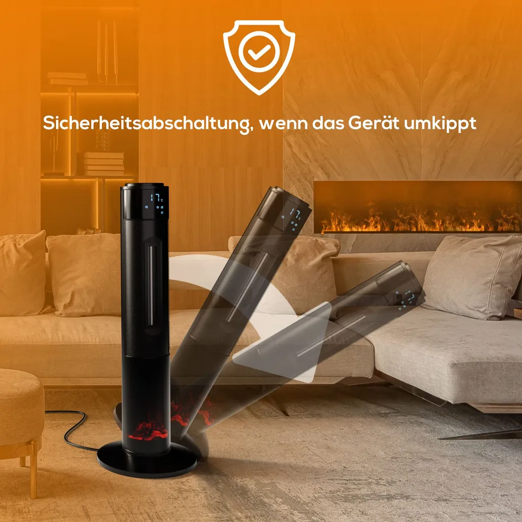 Tronitechnik PTC Turmheizer Keramikheizer 2000 Watt Heizlüfter Elektro Kamin Elektrischer Heizung Kaminfeuer Effekt Kaminofen 19 Tronitechnik PTC Turmheizer Keramikheizer 2000 Watt Heizlüfter Elektro Kamin Elektrischer Heizung Kaminfeuer Effekt Kaminofen – Bild 17