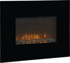 Exquisit EH 51001 Swg Heizlüfter | Lagerfeuersimulation | 1800 Watt | Schwarz