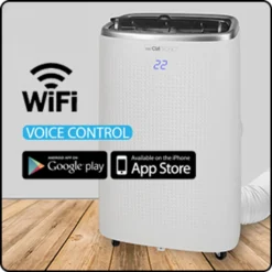 Clatronic Mobile Klimaanlage/Klimagerät (smart Home) CL 3750; Amazon Alexa & Google Assistant; 12.000 BTU/h 3in1 Kühlen, Mit Abluftschlauch; Fernbedienung; Weiß -De'Longhi || Rowenta Verkaufsgeschäft 38a3acc2689578c585fce79df51425f1