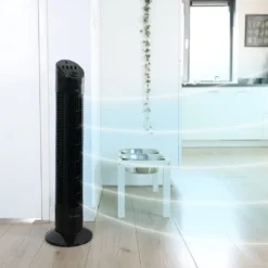 JAP Quebec Oszillierender Leise Turmventilator - 3 Geschwindigkeitsstufen - Drehend - Säulenventilator Mit Timer - Weiß 17 JAP Quebec Oszillierender Leise Turmventilator - 3 Geschwindigkeitsstufen - Drehend - Säulenventilator Mit Timer - Weiß -De'Longhi || Rowenta Verkaufsgeschäft 3e69166aa30f42f6a9c4b48c38f90784