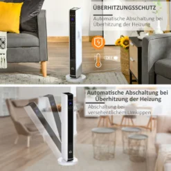 HOMCOM Heizgerät Heizlüfter 2200W Elektroheizer Keramik Heizturm Mit Fernbedienung 8-Stunden-Timer Oszillation Heizer Heizung ABS PA Weiß+Schwarz 21 X 21 X 73 Cm 16 HOMCOM Heizgerät Heizlüfter 2200W Elektroheizer Keramik Heizturm Mit Fernbedienung 8-Stunden-Timer Oszillation Heizer Heizung ABS PA Weiß+Schwarz 21 X 21 X 73 Cm -De'Longhi || Rowenta Verkaufsgeschäft 3ea84b8106628bf16cc02fba1f307b1d