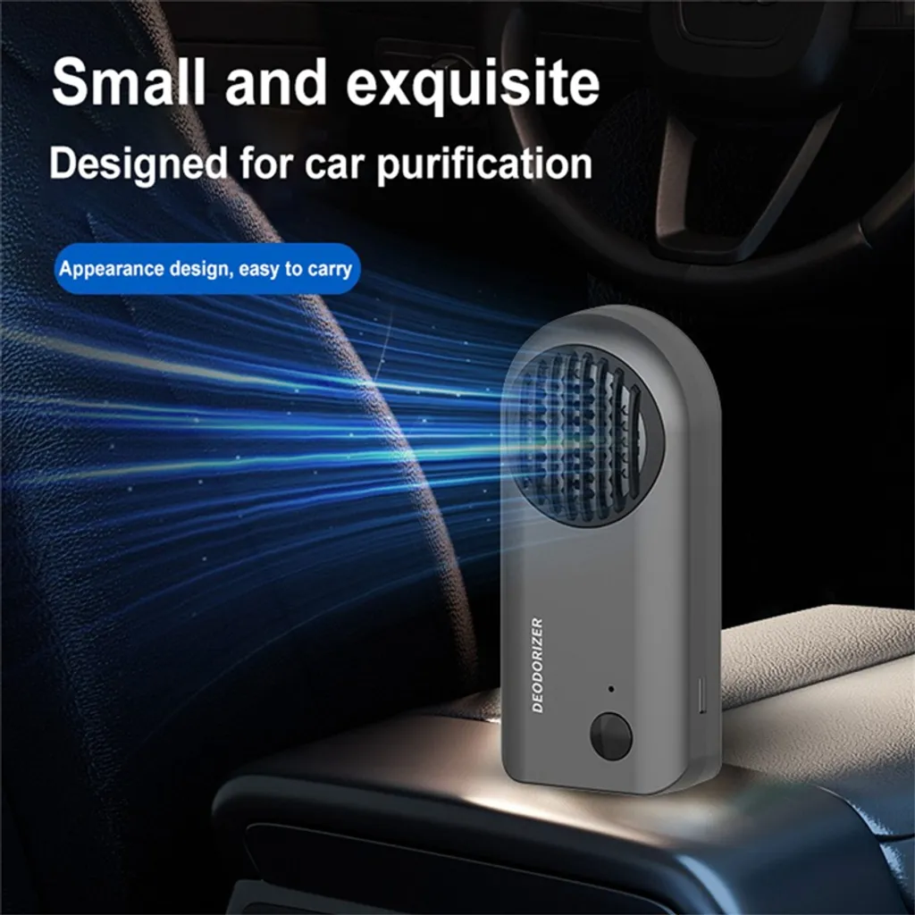 Auto-Luftreiniger, Ozon-Desodorierer, Wiederaufladbarer USB-Rauch-Deodorant-Sterilisator Zur Reinigung Von Formaldehyd 6 Auto-Luftreiniger, Ozon-Desodorierer, Wiederaufladbarer USB-Rauch-Deodorant-Sterilisator Zur Reinigung Von Formaldehyd – Bild 4