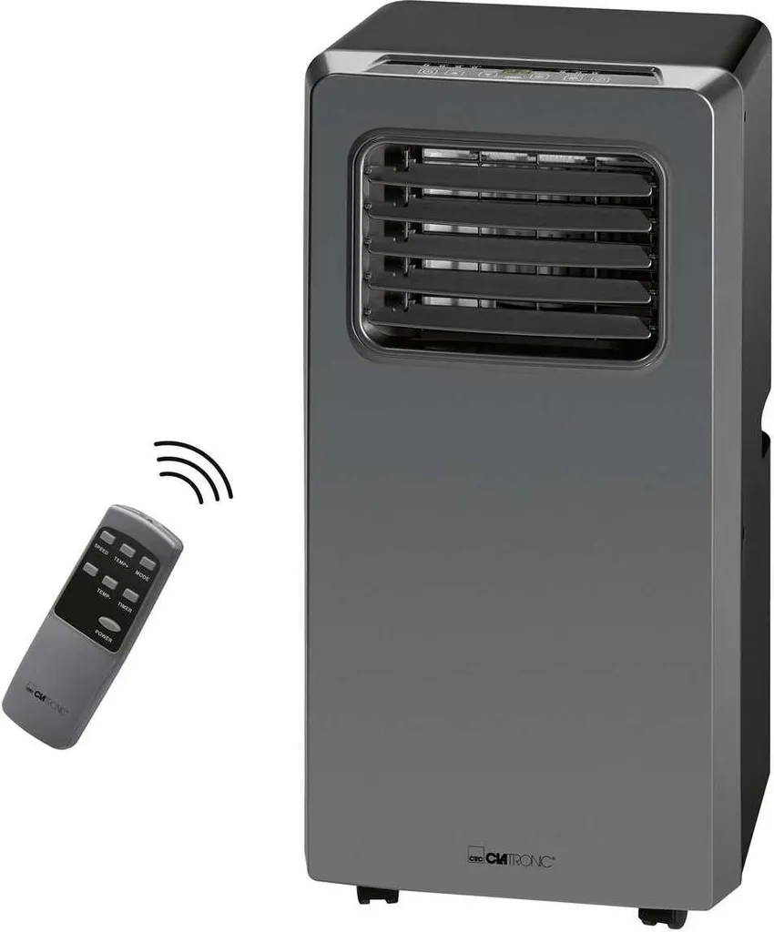 Clatronic Klimagerät CL 3672 Mit LED-Display - Farbe: Anthrazit/Silber - Funktionen: Kühlen, Entfeuchten, Gebläse - 880 W - Inkl. 1,5 M Abluftschlauch + Fensterabluft-Kit + Infrarot-Fernbedienung; 263 808 10 Clatronic Klimagerät CL 3672 Mit LED-Display - Farbe: Anthrazit/Silber - Funktionen: Kühlen, Entfeuchten, Gebläse - 880 W - Inkl. 1,5 M Abluftschlauch + Fensterabluft-Kit + Infrarot-Fernbedienung; 263 808 – Bild 8